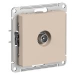 Розетка TV антенна С/У коннектор Песочный AtlasDesign