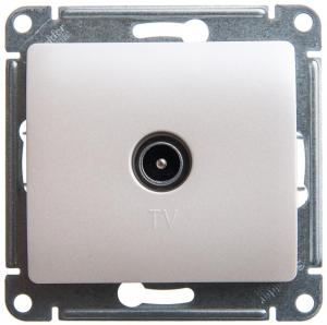 Розетка TV антенна С/У оконечная Перламутр Glossa