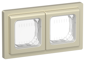 Рамка 2-я IP55 Шампань FLITE