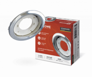 Светильник встраиваемый GX70R RC металл под лампу GX70 230В хром IN HOME