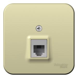 Розетка RJ11 О/У изолирующая пластина Бежевый Blanca