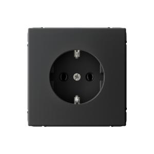 Розетка 1-м 16А С/У З/К Карбон ArtGallery