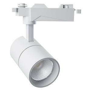 Светодиодный светильник трековый на шинопровод 30W 6400K, однофазный 35 градусов, белый AL103 Feron