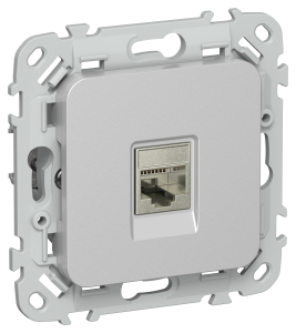 Розетка RJ45 кат.6 STP С/У Алюминий FLITE
