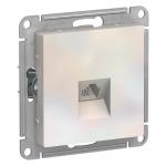 Розетка телефонная RJ11 С/У Жемчуг AtlasDesign