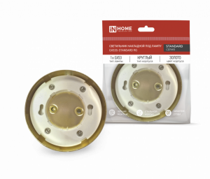 Светильник накладной GX53S-standard RG металл под лампу GX53 230В золото IN HOME