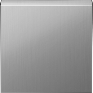 Накладка для розетки 1-м Schuko 16А с З/К с крышкой Никель R98 METAL Donel