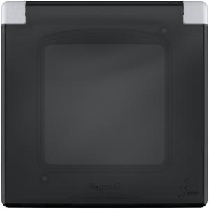 Рамка с защитной крышкой IP 44 Алюминий Legrand INSPIRIA