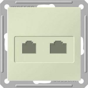 Розетка W59 RSI-251ТК5Е-2-86 RJ11+RJ45 ск.кость