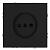 Розетка 1-м 16А С/У Самозажимные клеммы со шторками Черный уголь Эмили