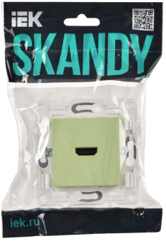Розетка HDMI С/У Мятный Skandy