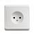 Розетка 1-м 16А С/У Белый Etude