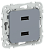 Розетка USB A+A 3,1А С/У Маренго FLITE