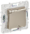 Розетка 1-м 16А С/У З/К со шторками с крышкой IP44 Шампань Skandy