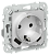 Розетка 1-м 16А С/У З/К со шторками+USB A+С 20Вт Алюминий FLITE