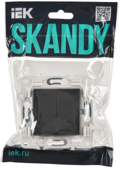 Переключатель 2-кл 10А С/У перекрестный Титан Skandy