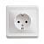 Розетка 1-м 16А С/У З/К Белый Etude