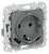 Розетка 1-м 16А С/У З/К со шторками+USB A+С 20Вт Б/К Мокрый Асфальт FLITE