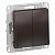 Выключатель 2-кл 10А С/У Мокко AtlasDesign