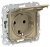 Розетка 1-м 16А С/У З/К со шторками с крышкой IP44 Хаки FLITE