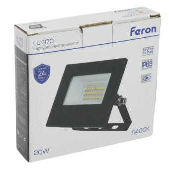 Прожектор сд LL-970  20W 6400K IP65 Feron