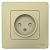 Розетка 1-м 16А С/У со шторками Бежевый Blanca