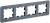 Рамка 4-я Стекло Графит Brite