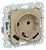 Розетка 1-м 16А С/У З/К со шторками+USB A+А 3,1А Б/К Хаки FLITE