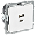 Розетка USB A+C 45Вт Арктический Белый Brite