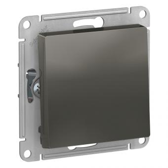 Переключатель 1-кл 10А C/У перекрестный Сталь AtlasDesign
